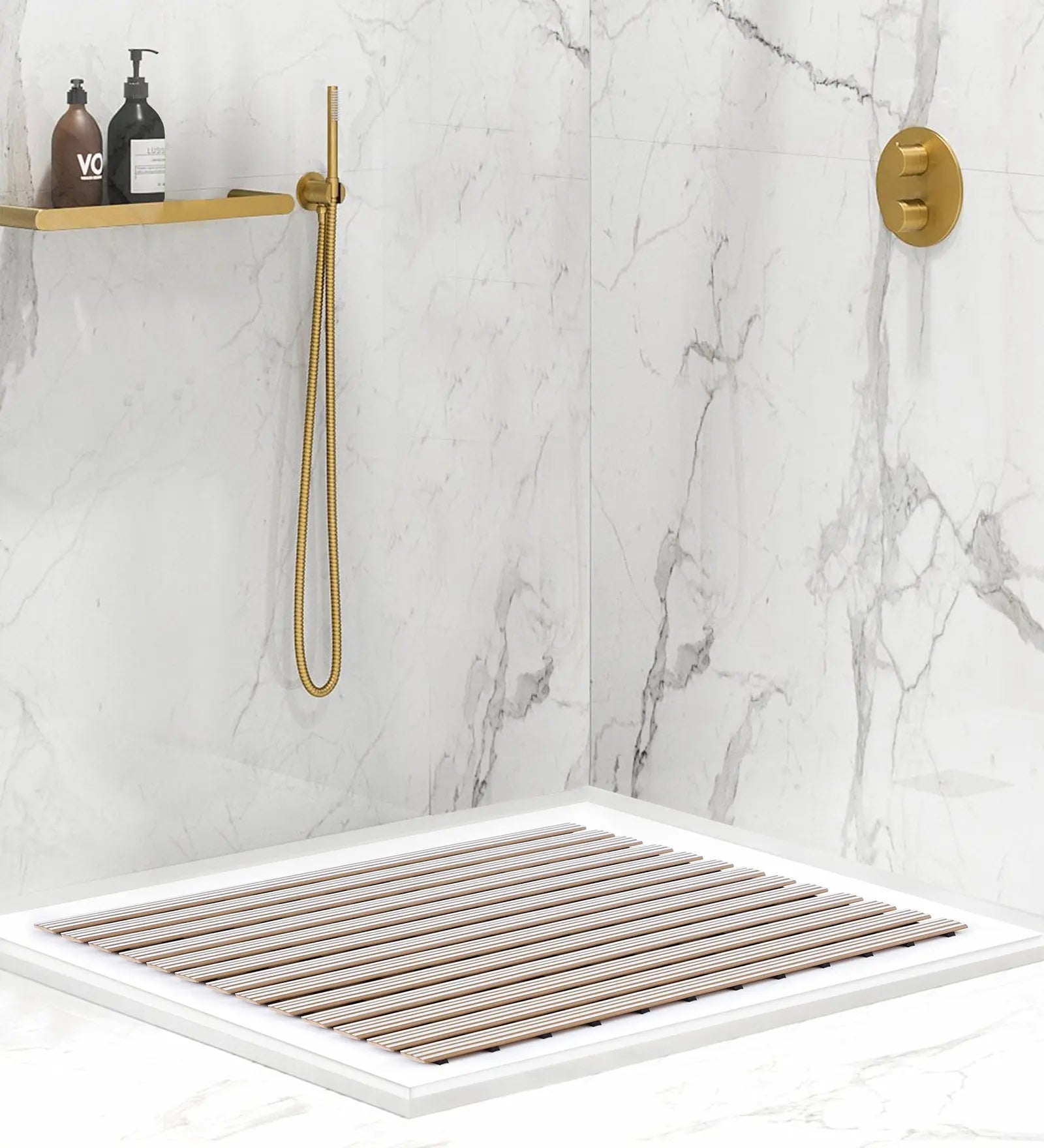 Fredy PVC Shower Mat Cream 47x61 cm OBSESSIONS