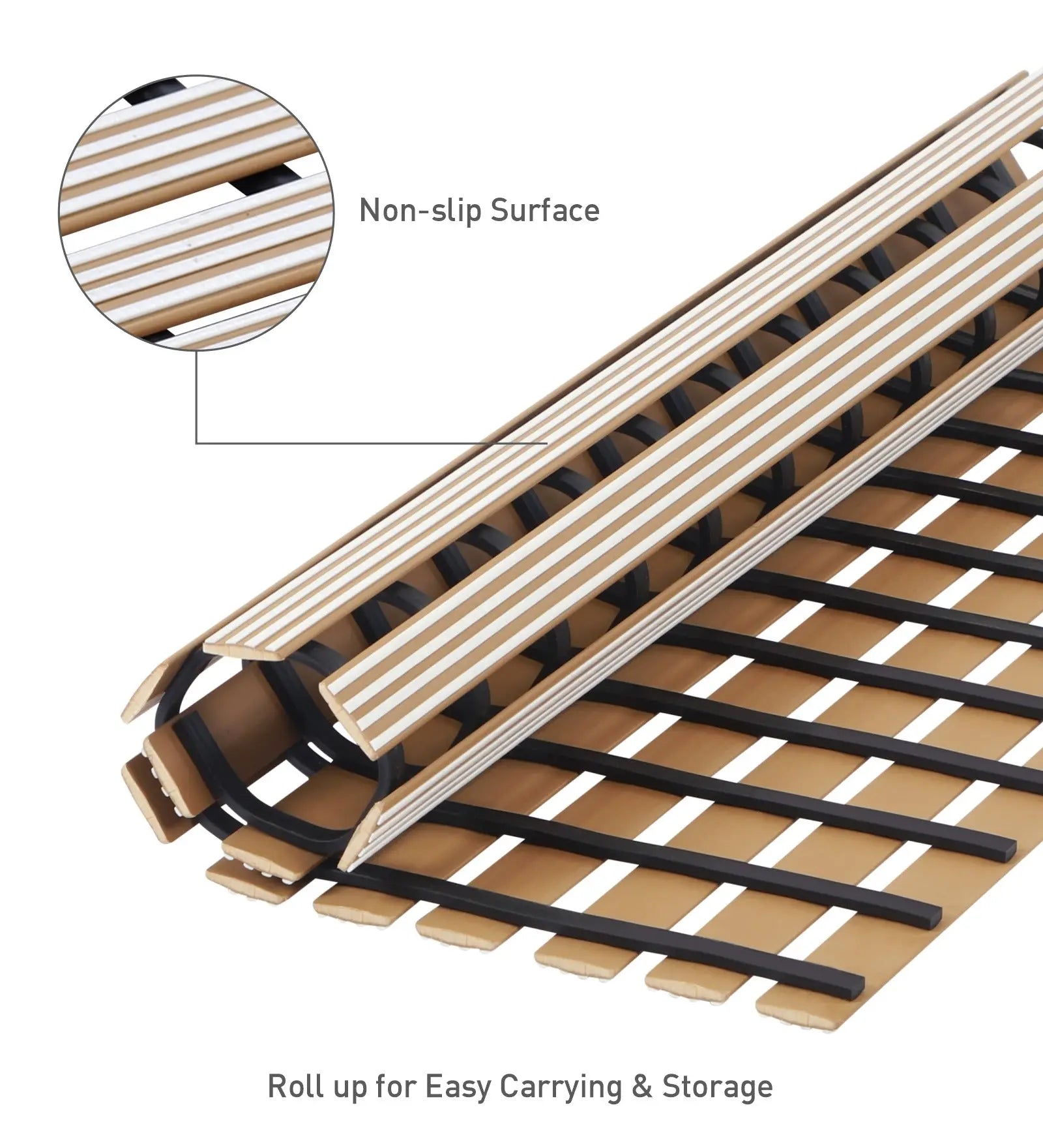 Fredy PVC Shower Mat Cream 47x61 cm OBSESSIONS