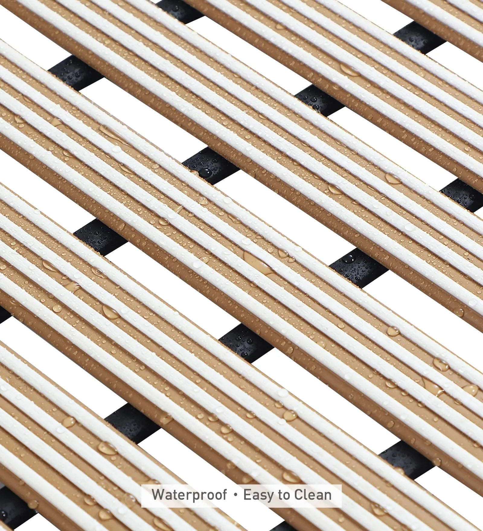 Fredy PVC Shower Mat Cream 47x61 cm OBSESSIONS