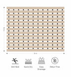 Fredy PVC Shower Mat Cream 47x61 cm OBSESSIONS