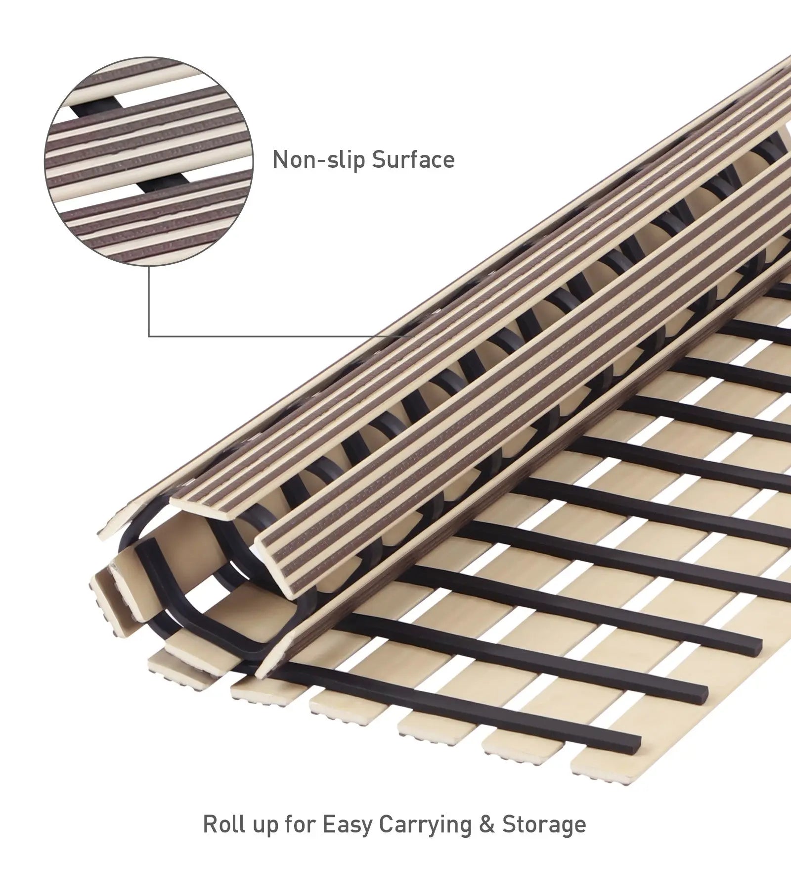 Fredy PVC Shower Mat Beige 47x61 cm OBSESSIONS