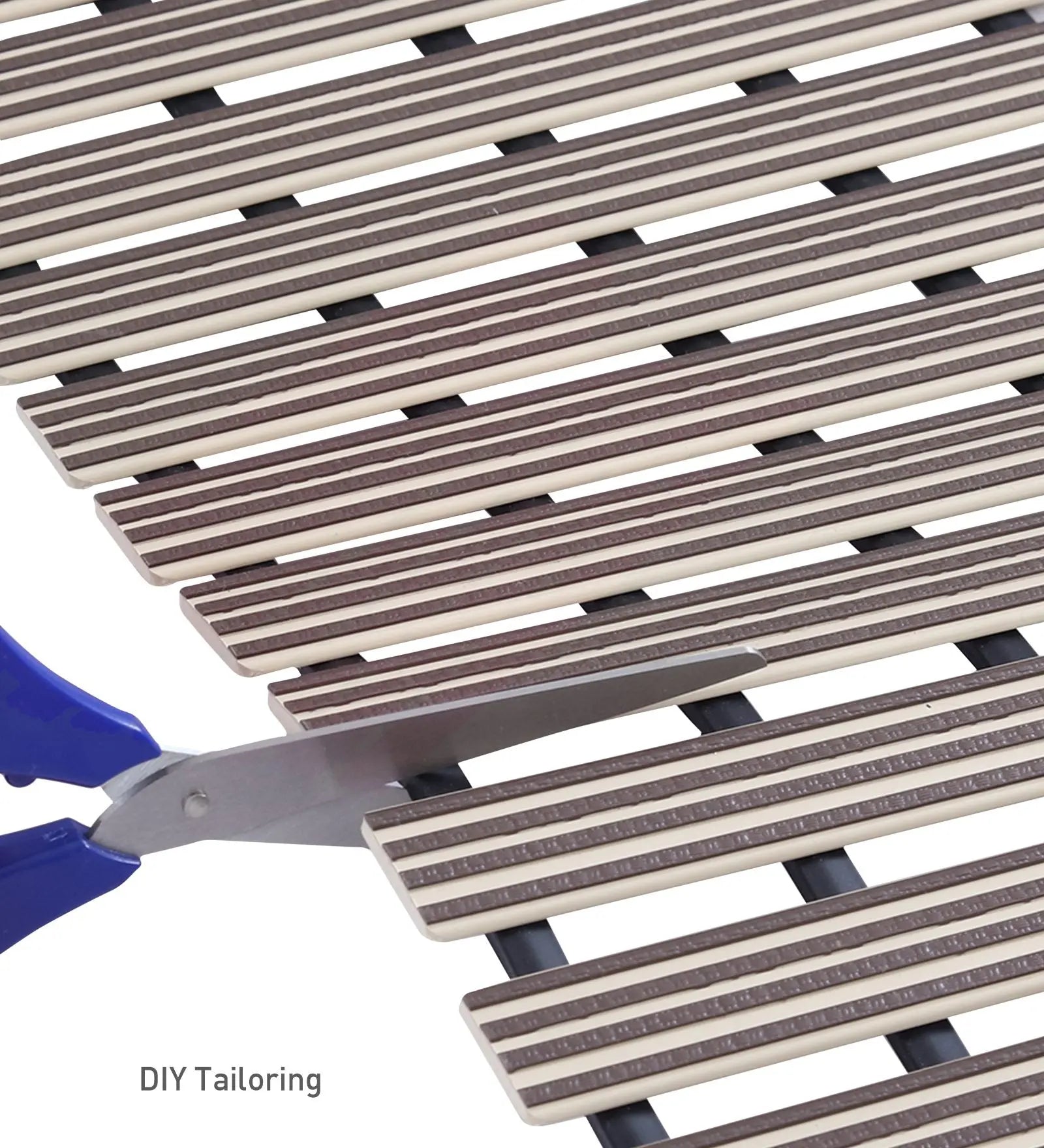 Fredy PVC Shower Mat Beige 47x61 cm OBSESSIONS