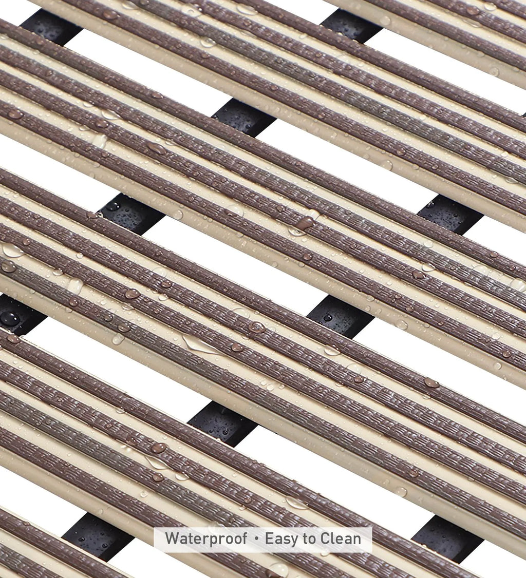 Fredy PVC Shower Mat Beige 47x61 cm OBSESSIONS