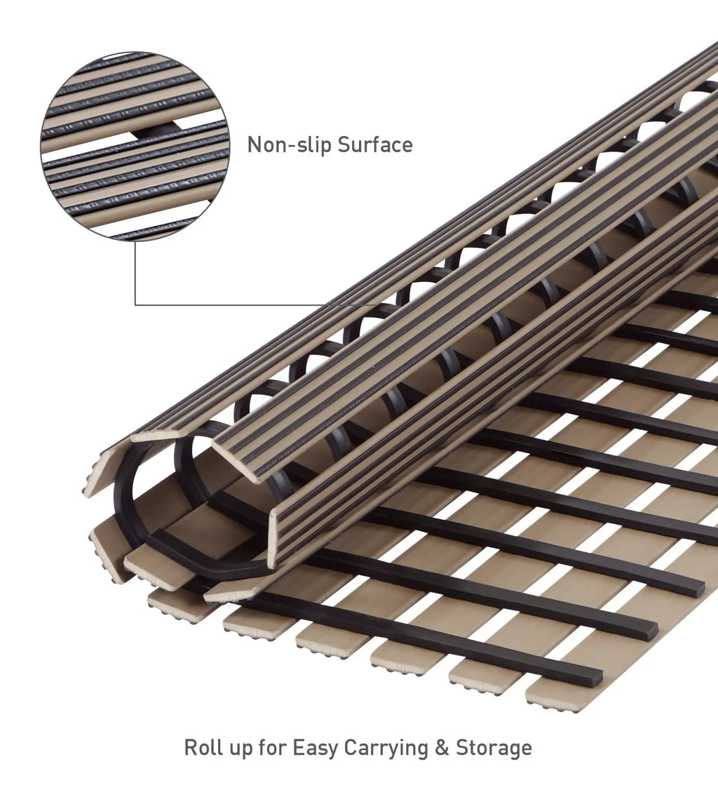 Fredy PVC Shower Mat Brown 47x61 cm OBSESSIONS