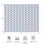 Fredy PVC Shower Mat Light Grey 47x61 cm OBSESSIONS