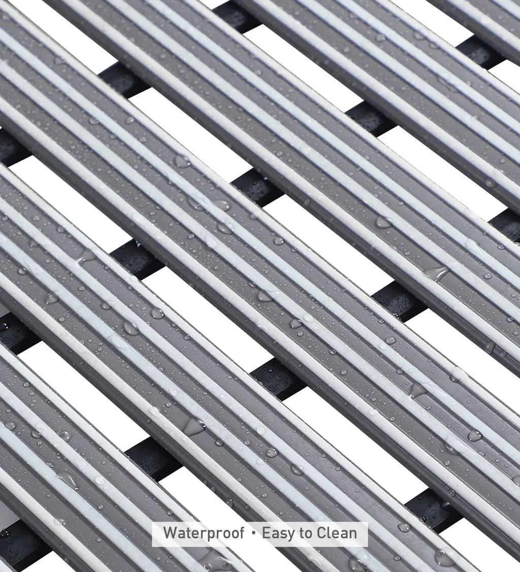Fredy PVC Shower Mat Grey 47x61 cm OBSESSIONS