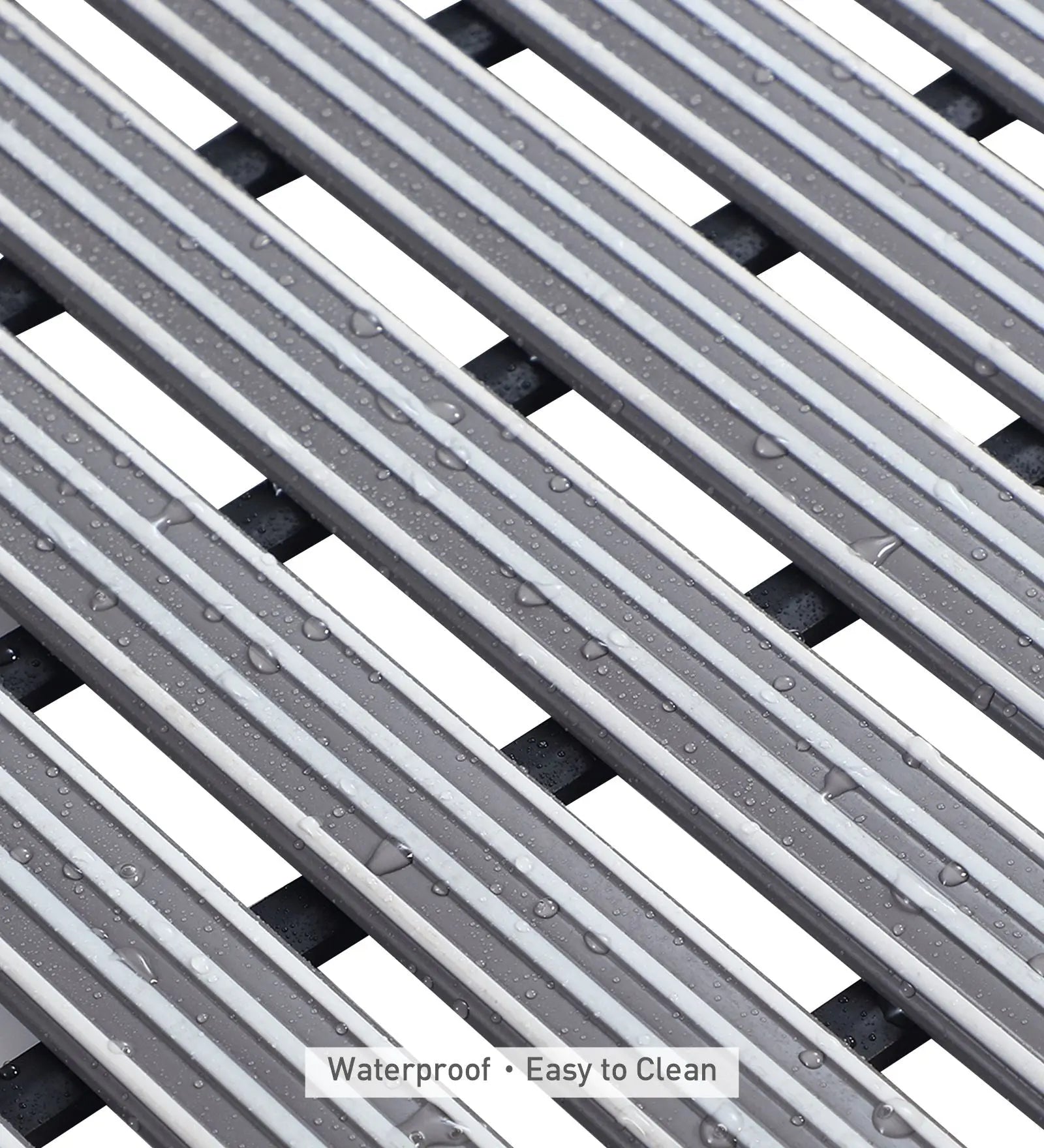 Fredy PVC Shower Mat Grey 47x61 cm OBSESSIONS