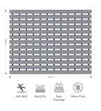 Fredy PVC Shower Mat Grey 47x61 cm OBSESSIONS