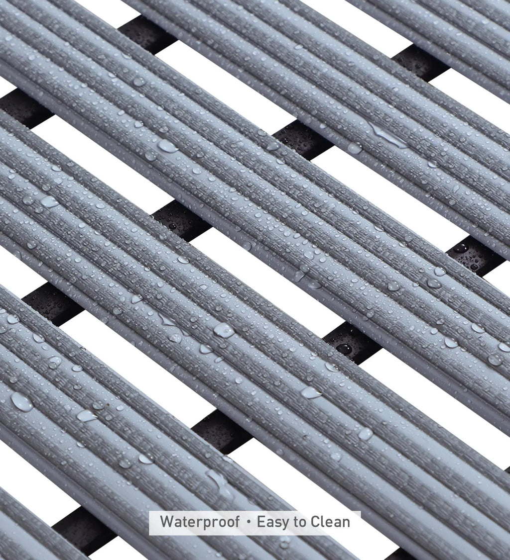 Fredy PVC Shower Mat Charcoal 47x61 cm OBSESSIONS