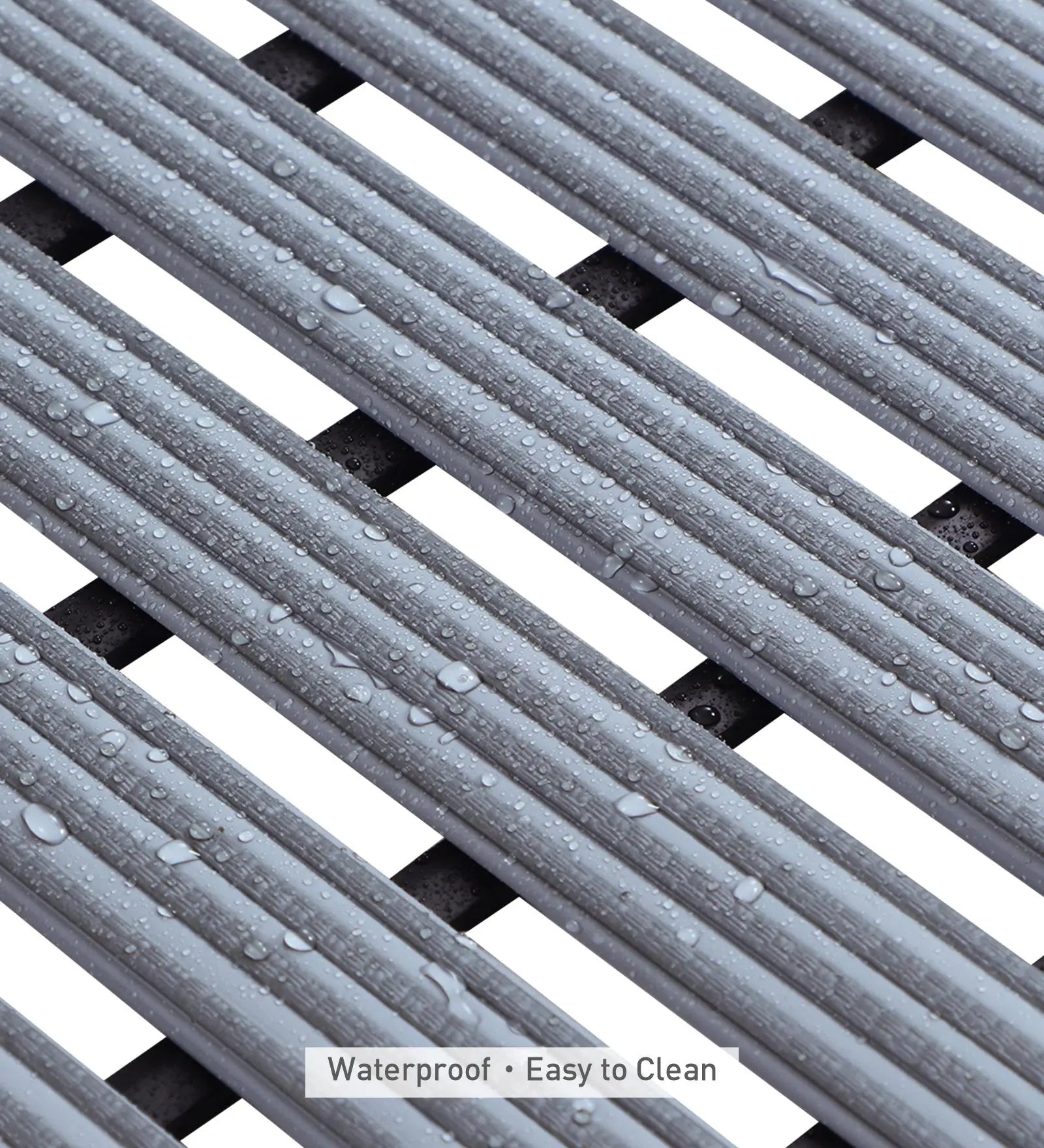 Fredy PVC Shower Mat Charcoal 47x61 cm OBSESSIONS