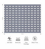 Fredy PVC Shower Mat Charcoal 47x61 cm OBSESSIONS