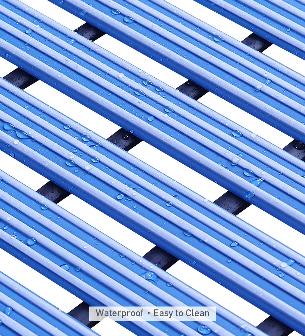Fredy PVC Shower Mat Blue 47x61 cm OBSESSIONS