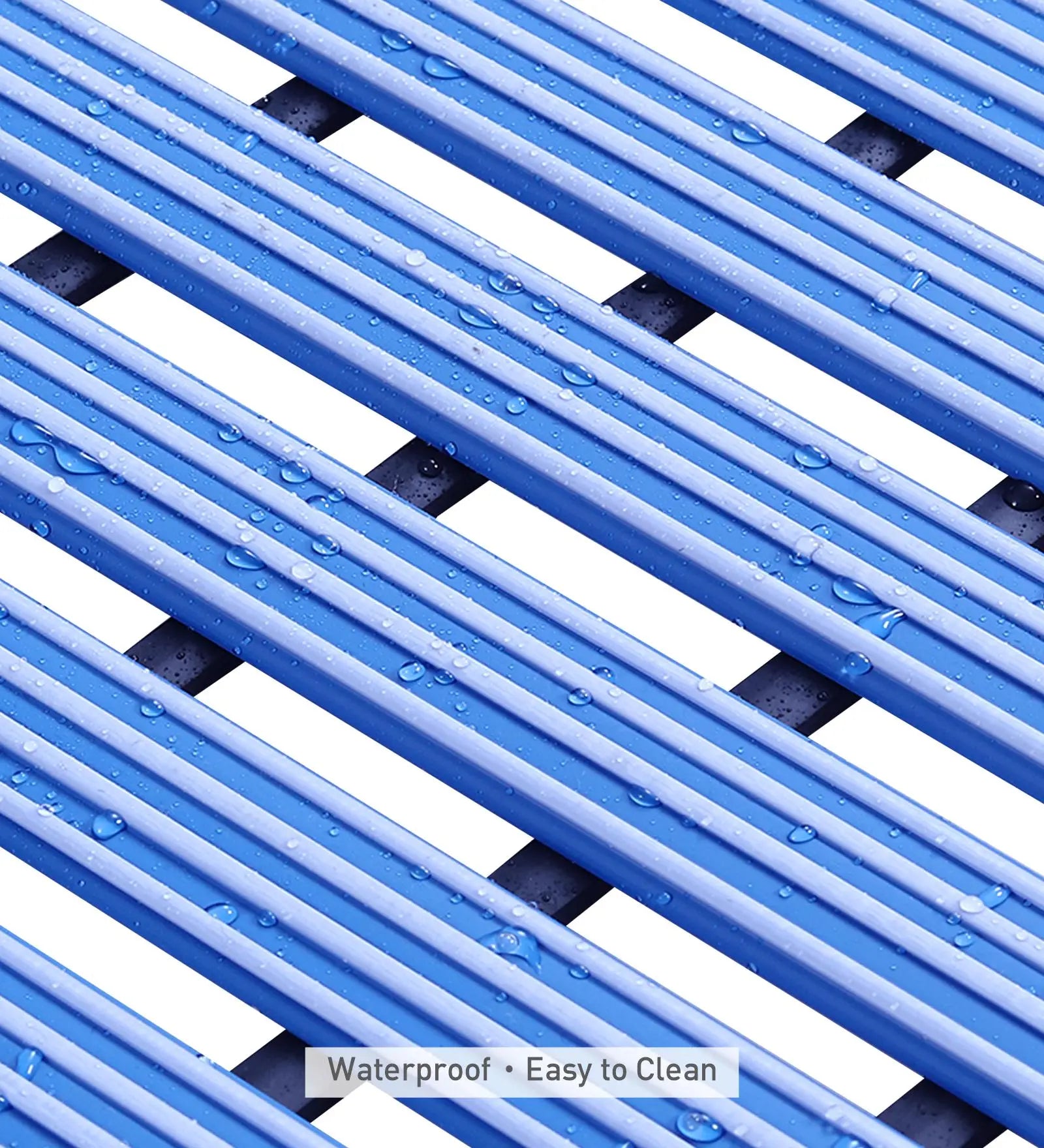 Fredy PVC Shower Mat Blue 47x61 cm OBSESSIONS