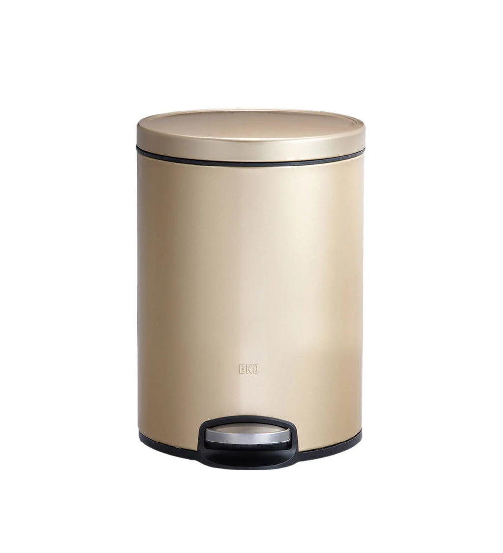 EKO 9115 Artistic Soft Close Fingerprint Resistant Step Bin Champagne Gold OBSESSIONS