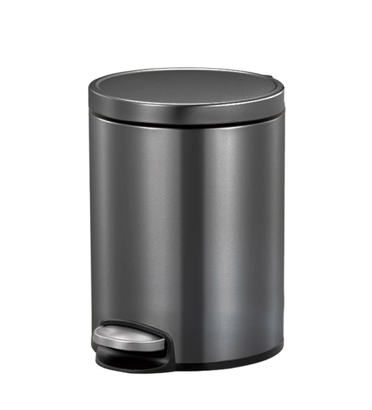 EKO 9115 Artistic Soft Close Fingerprint Resistant Step Bin Black Steel