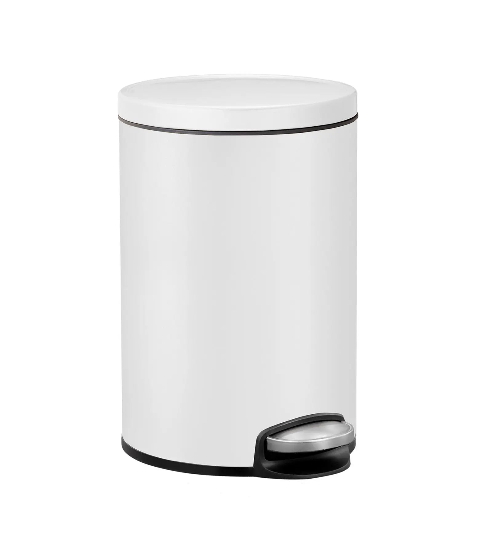 EKO 9115 Artistic Soft Close Fingerprint Resistant Step Bin White OBSESSIONS