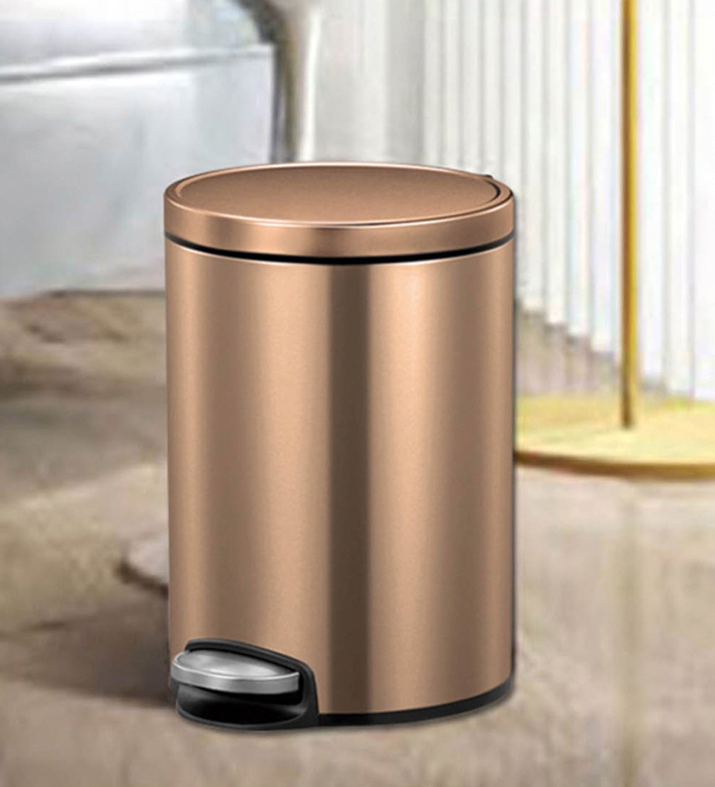 EKO 9115 Artistic Soft Close Fingerprint Resistant Step Bin Bronze Copper