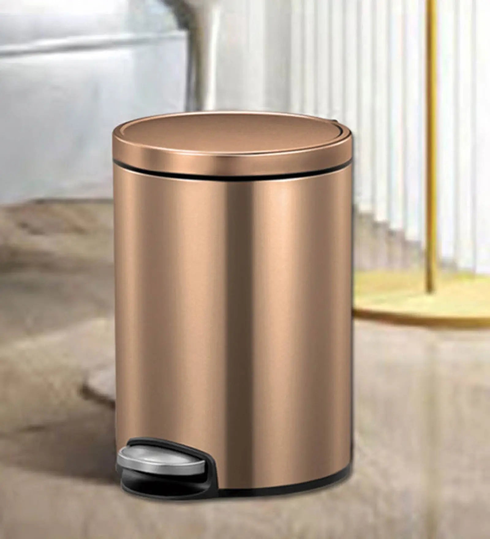 EKO 9115 Artistic Soft Close Fingerprint Resistant Step Bin Bronze Copper OBSESSIONS