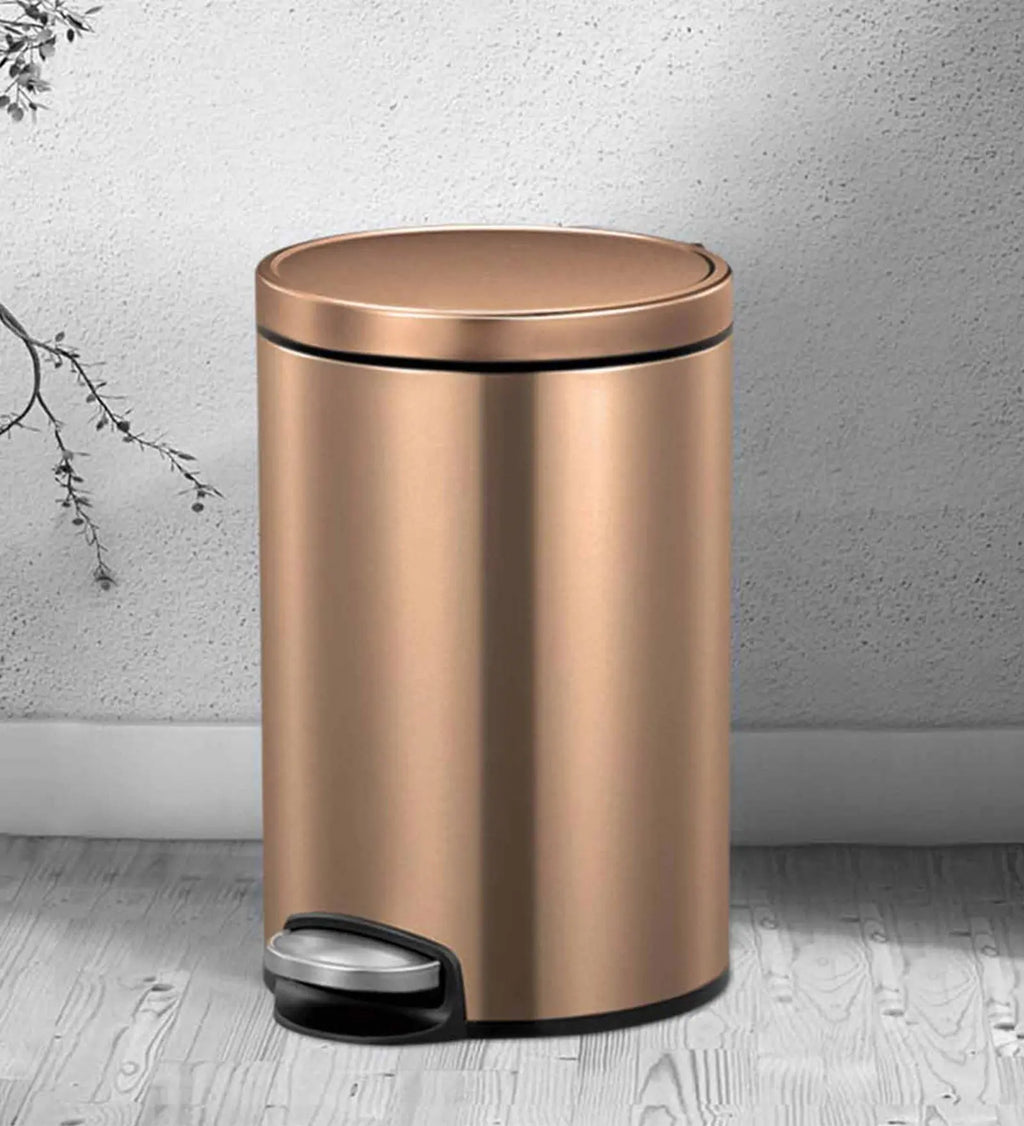 EKO 9115 Artistic Soft Close Fingerprint Resistant Step Bin Bronze Copper OBSESSIONS