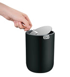 Eko 9206 Fandy Fingerprint Resistant Table Bin Black OBSESSIONS
