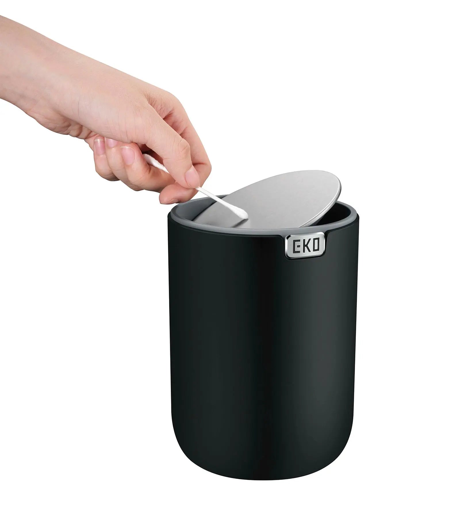 Eko 9206 Fandy Fingerprint Resistant Table Bin Black OBSESSIONS