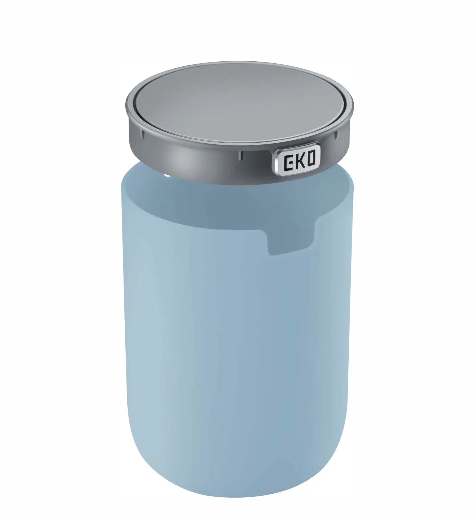 Eko 9206 Fandy Fingerprint Resistant Table Bin Titanium Blue OBSESSIONS