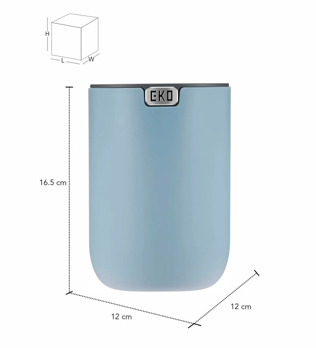 Eko 9206 Fandy Fingerprint Resistant Table Bin Titanium Blue OBSESSIONS