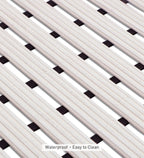 Fredy PVC Shower Mat White 47x61 cm OBSESSIONS