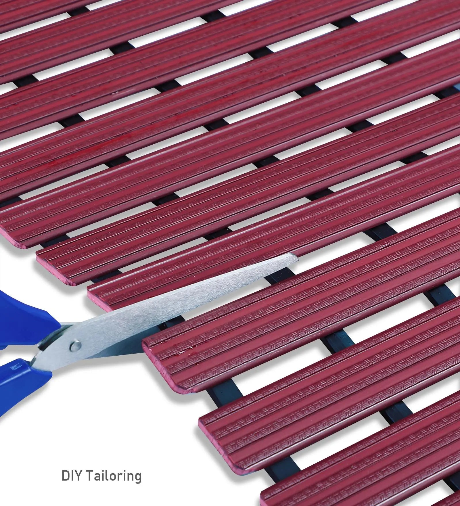 Fredy PVC Shower Mat Mehroon 47x61 cm OBSESSIONS