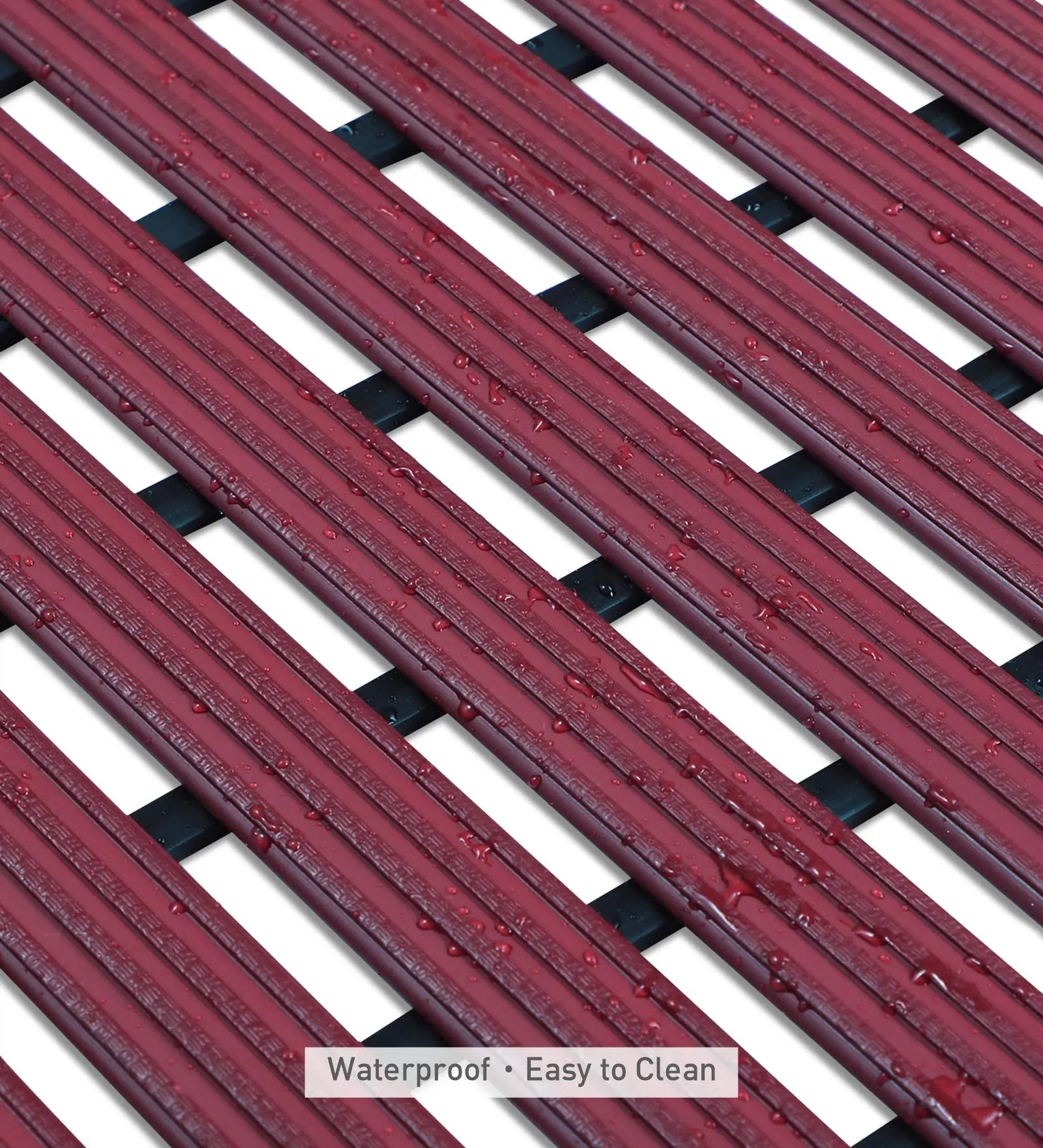 Fredy PVC Shower Mat Mehroon 47x61 cm OBSESSIONS