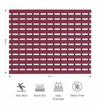 Fredy PVC Shower Mat Mehroon 47x61 cm OBSESSIONS