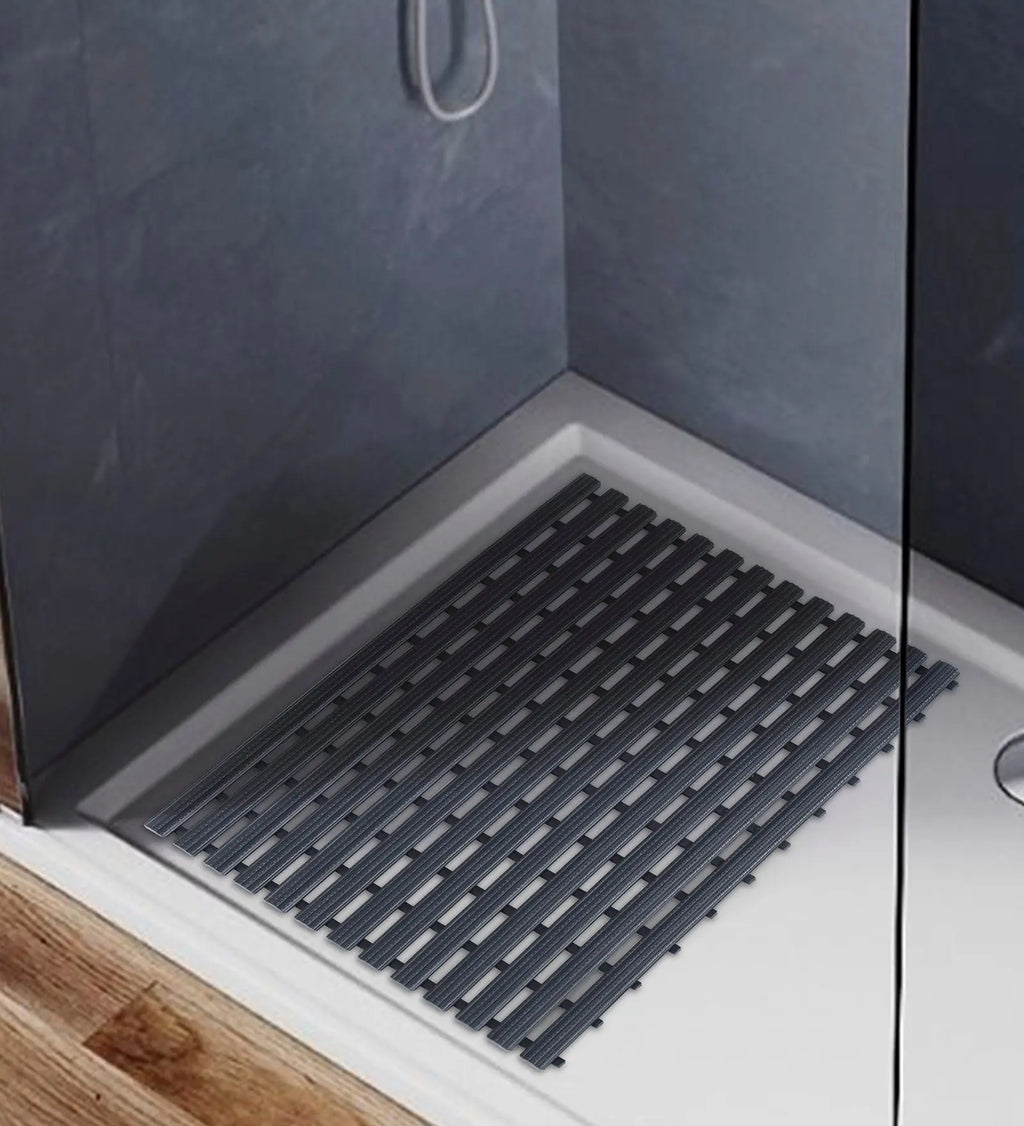 Fredy PVC Shower Mat Black 47x61 cm OBSESSIONS