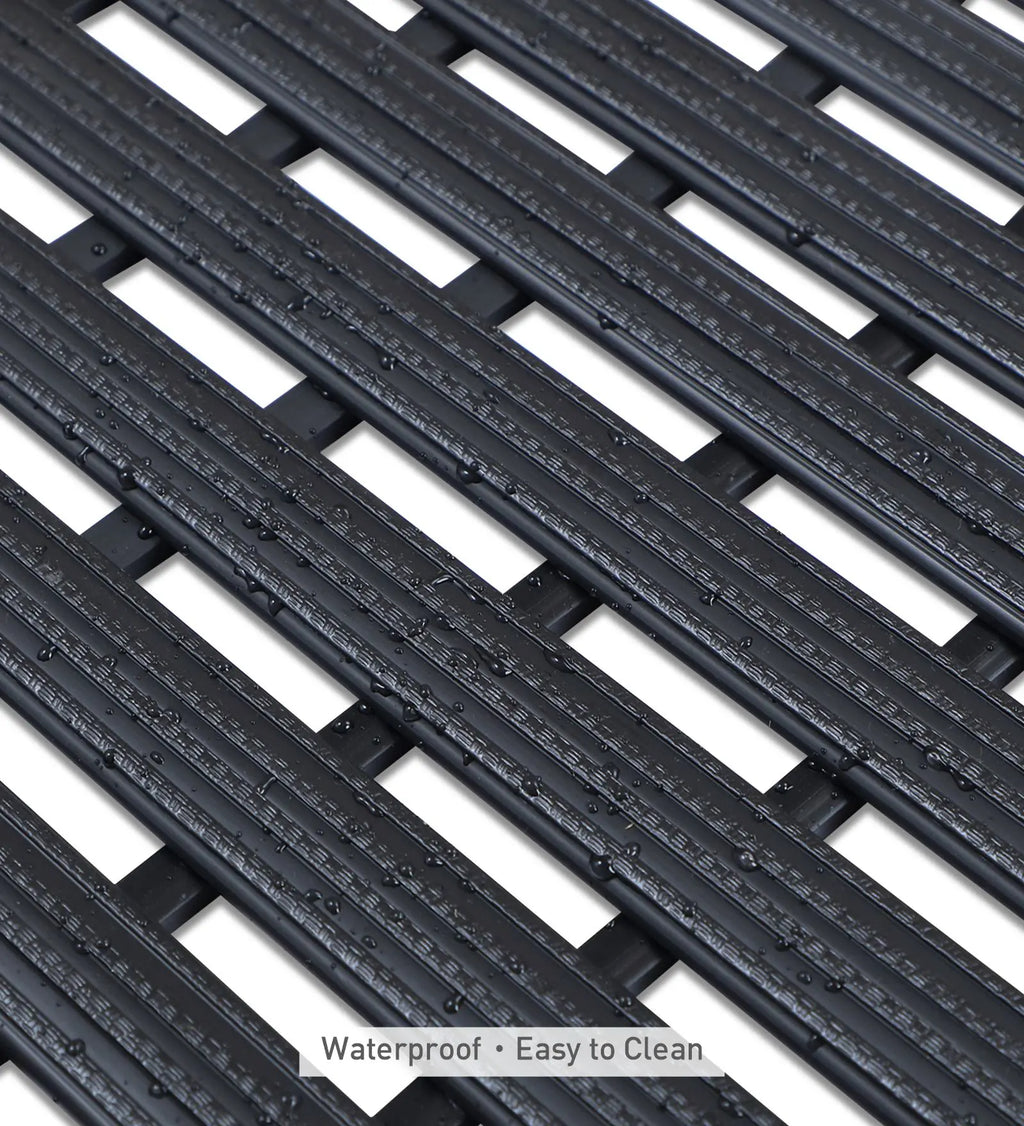 Fredy PVC Shower Mat Black 47x61 cm OBSESSIONS