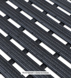 Fredy PVC Shower Mat Black 47x61 cm OBSESSIONS