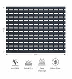 Fredy PVC Shower Mat Black 47x61 cm OBSESSIONS