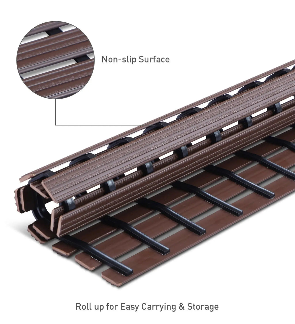 Fredy PVC Shower Mat Chocolate 47x61 cm OBSESSIONS