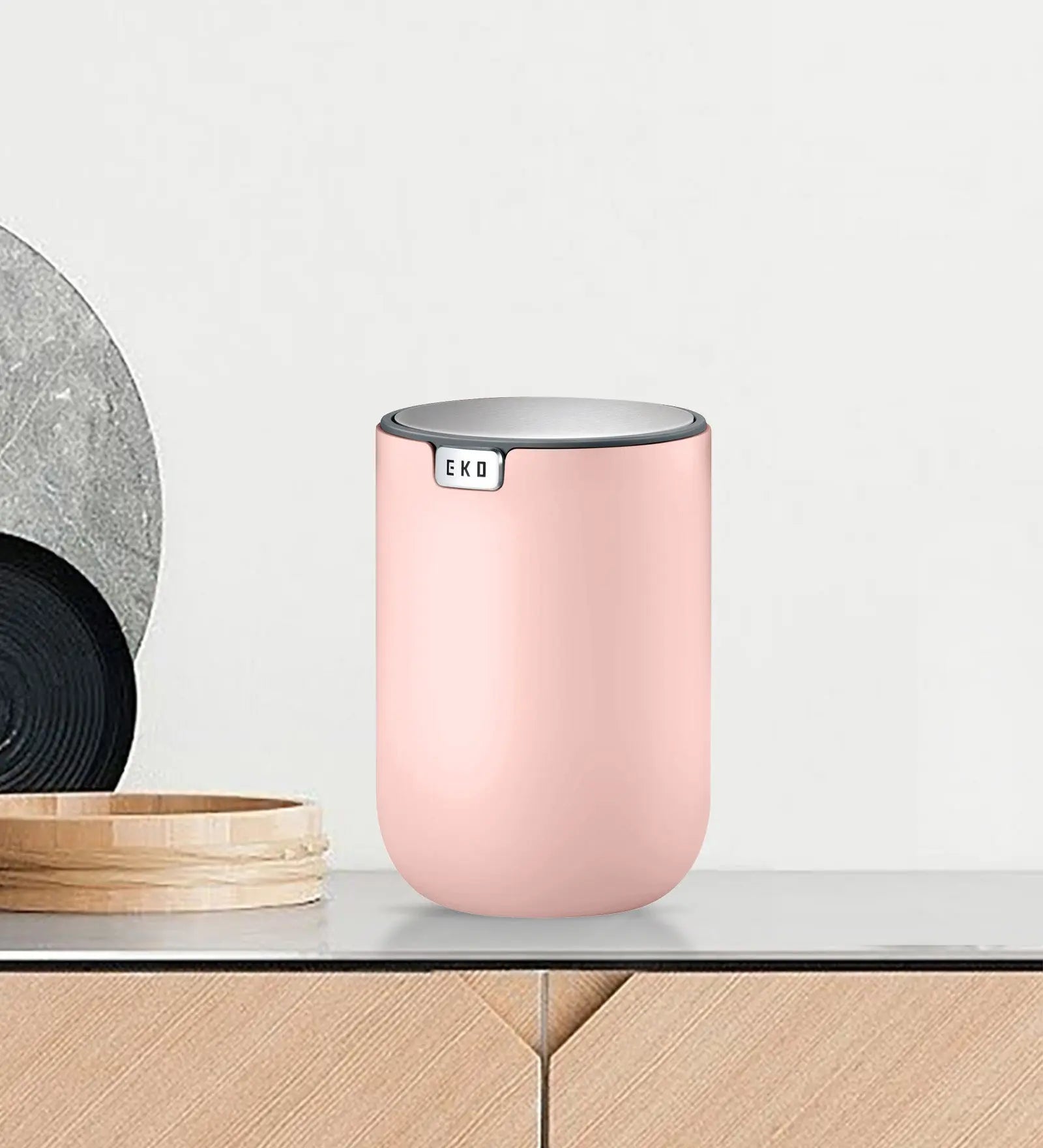 Eko 9206 Fandy Fingerprint Resistant Table Bin Titanium Pink OBSESSIONS