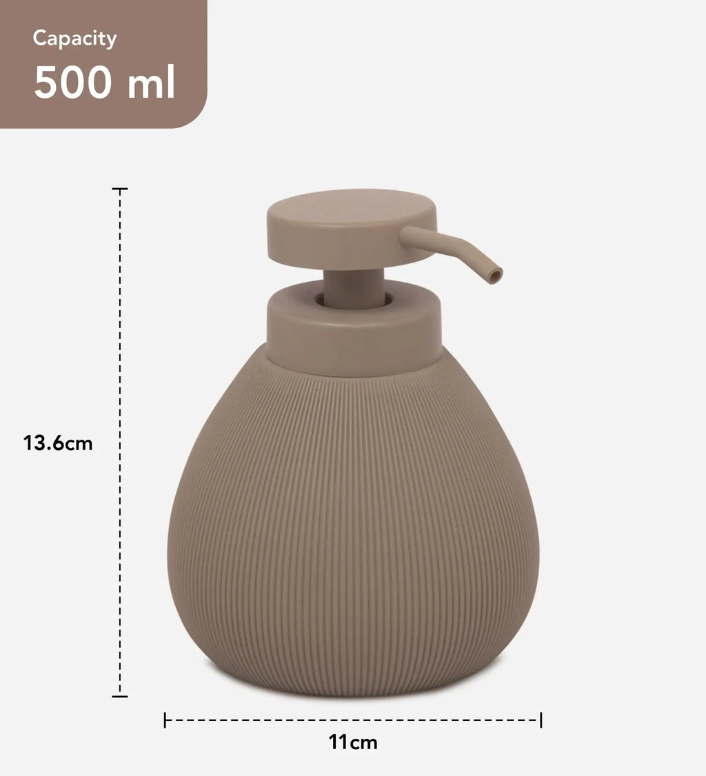 Caddy Polyresin Soap Dispenser Brown OBSESSIONS