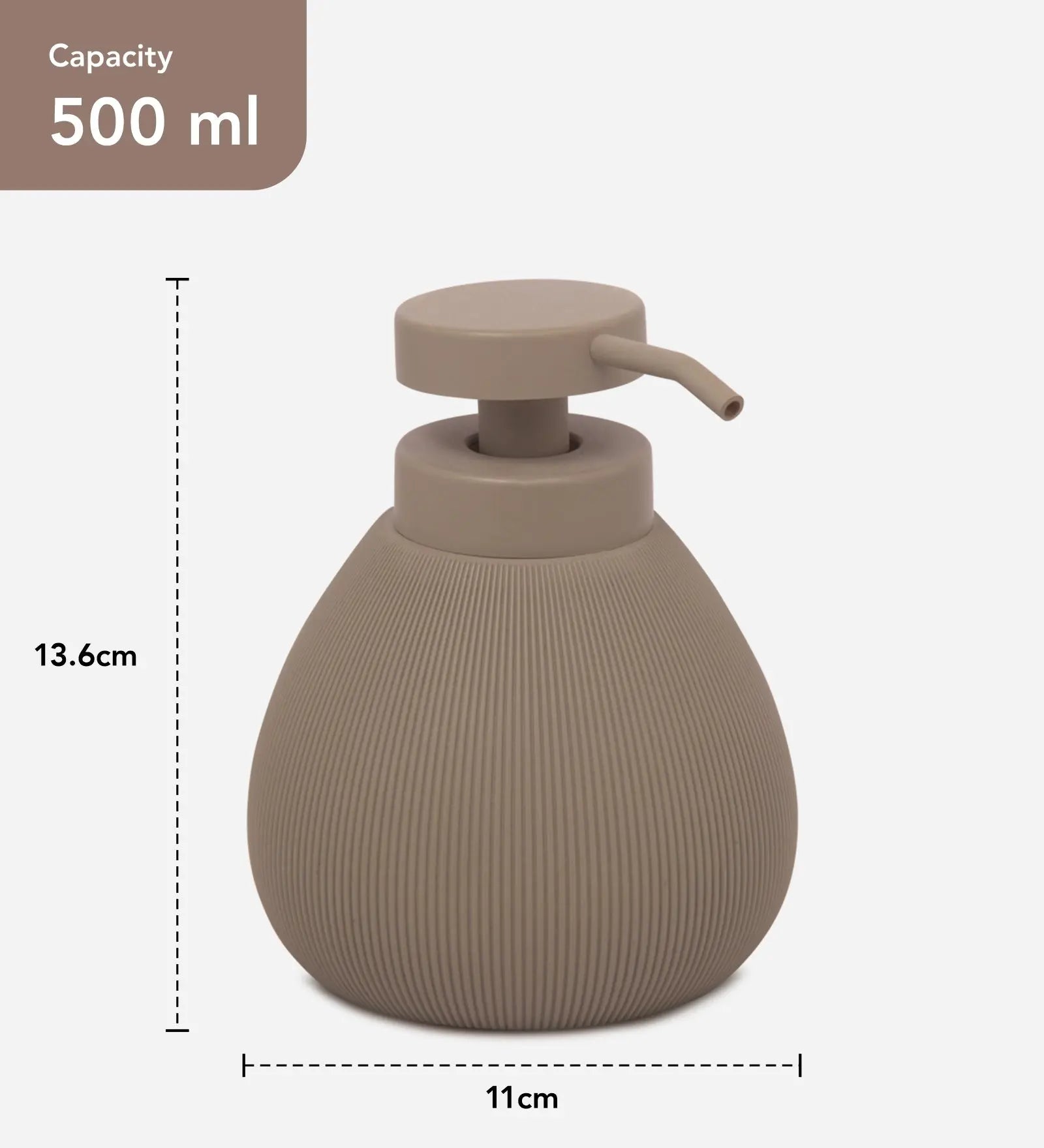 Caddy Polyresin Soap Dispenser Brown OBSESSIONS