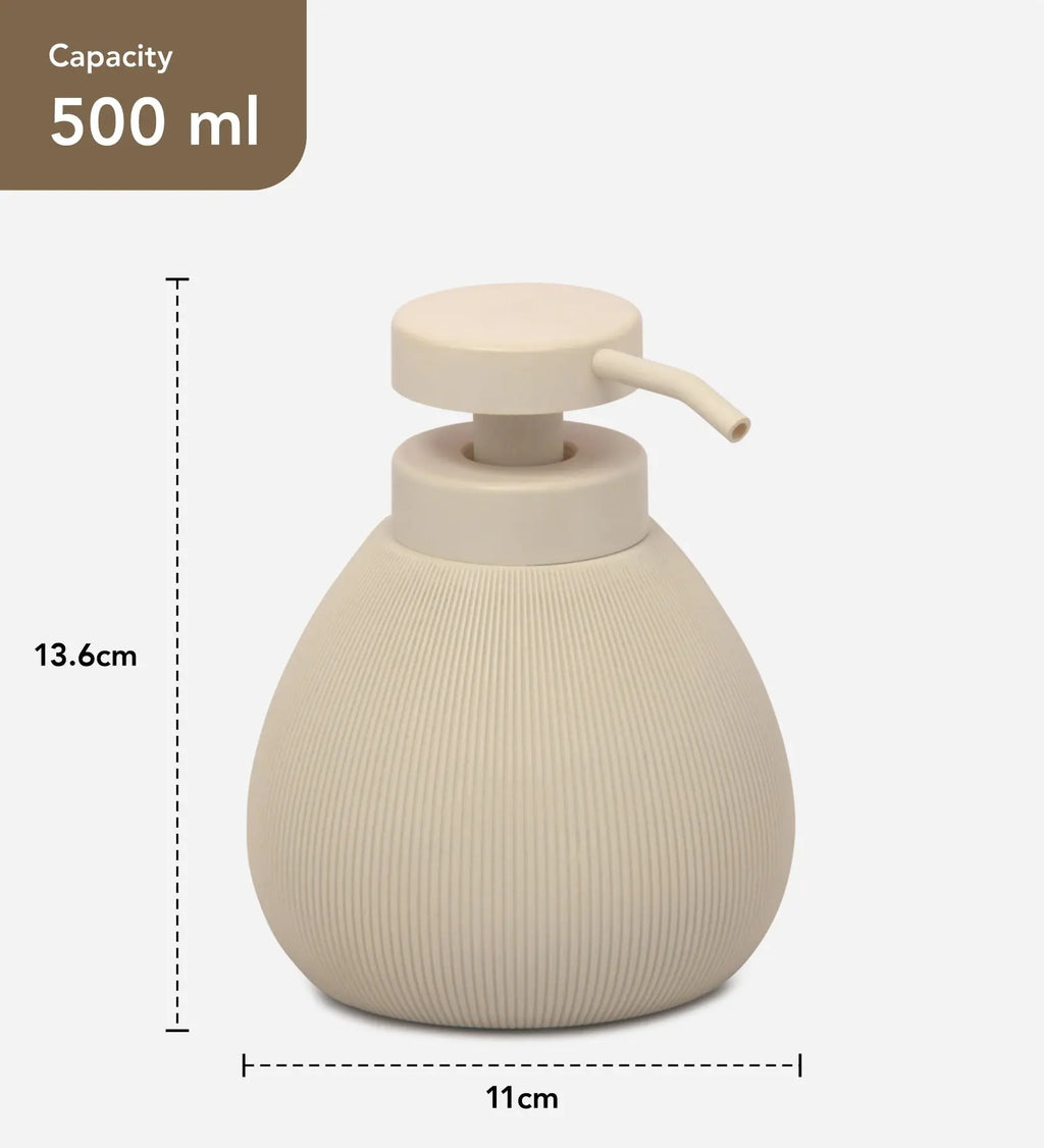 Caddy Polyresin Soap Dispenser Cream OBSESSIONS