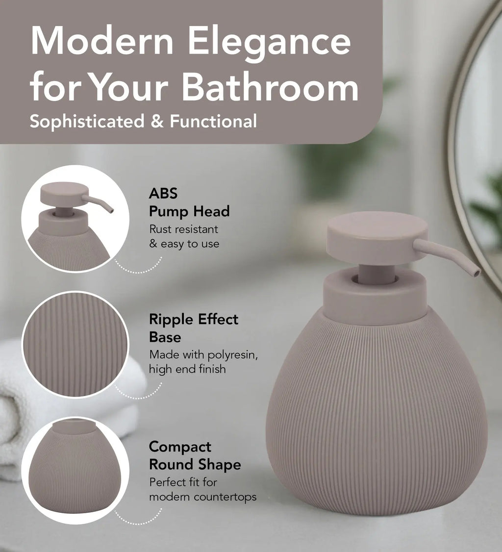 Caddy Polyresin Soap Dispenser Grey OBSESSIONS