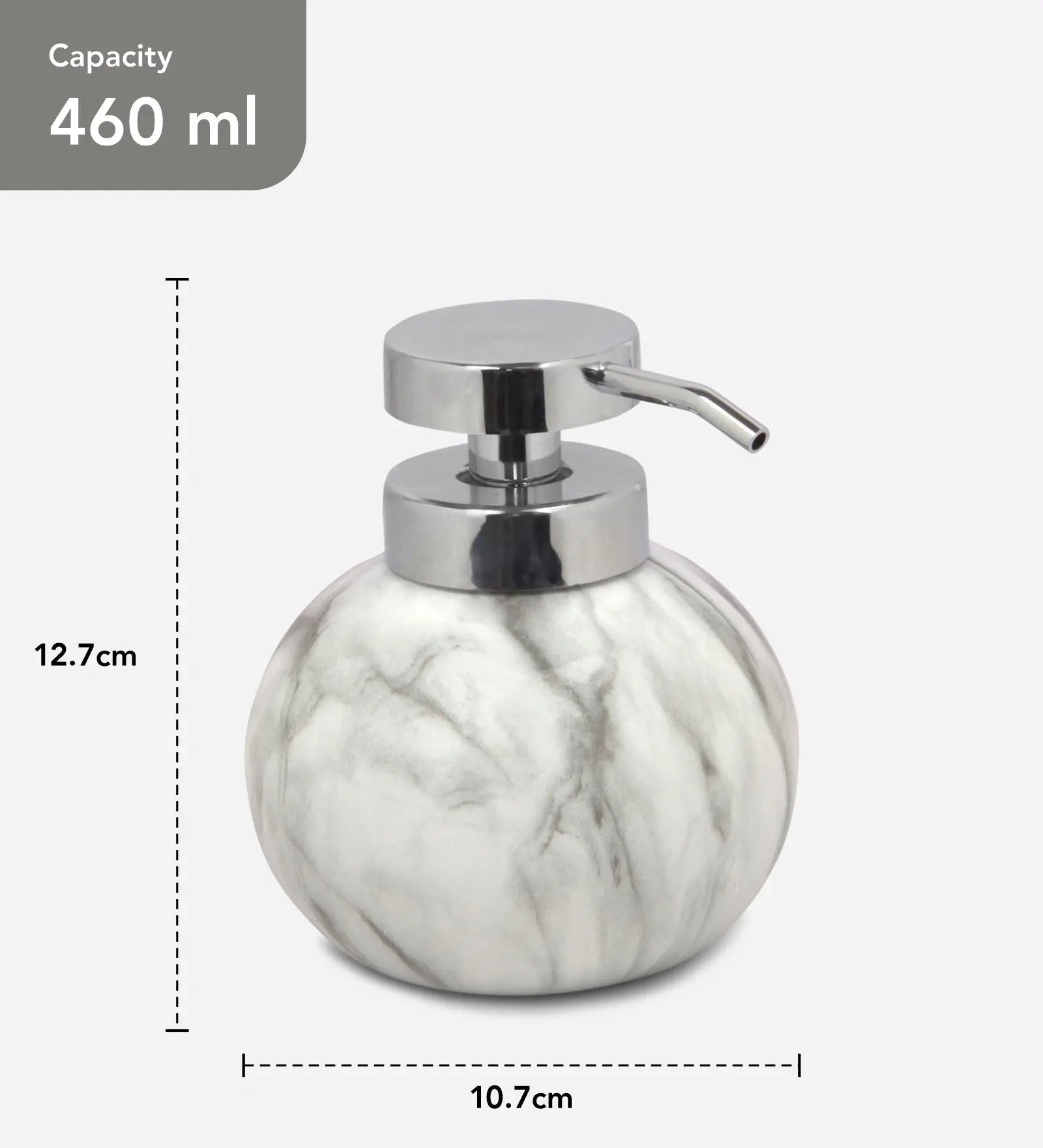 Caddy Polyresin Soap Dispenser White OBSESSIONS