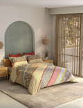 Portico Ajrak Ethnic Print Super King Cotton Bedsheet SS2026 - Design 6