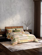 Portico New York Dimension Collection 100% Cotton Health Pro Printed Super King Bedsheet with 4Pillow Cover SS2026