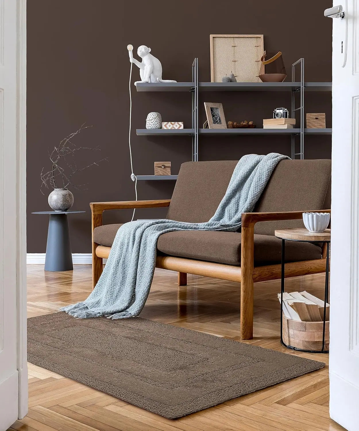 CASTORO Luxury Anti-Skid Tufted Cotton Floor Mat - Exquisite Comfort for Living & Bath Area - Slip-Resistant & Plush Design - Elevate Your Home with Italian Elegance! - grahsajja