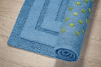 MEDITERRANO Luxury Anti-Skid Tufted Cotton Floor Mat - Exquisite Comfort for Living & Bath Area - Slip-Resistant & Plush Design - Elevate Your Home with Italian Elegance! - grahsajja