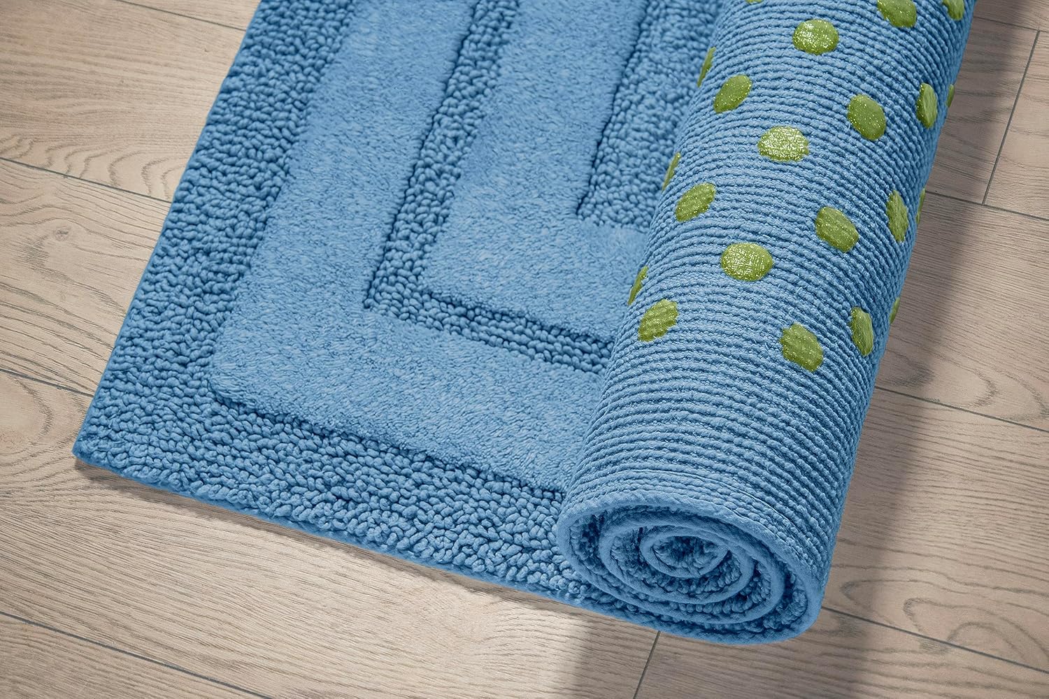 MEDITERRANO Luxury Anti-Skid Tufted Cotton Floor Mat - Exquisite Comfort for Living & Bath Area - Slip-Resistant & Plush Design - Elevate Your Home with Italian Elegance! - grahsajja