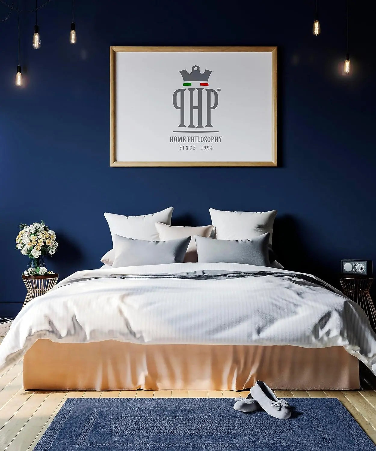 OCEANO Luxury Anti-Skid Tufted Cotton Floor Mat - Exquisite Comfort for Living & Bath Area - Slip-Resistant & Plush Design - Elevate Your Home with Italian Elegance! - grahsajja