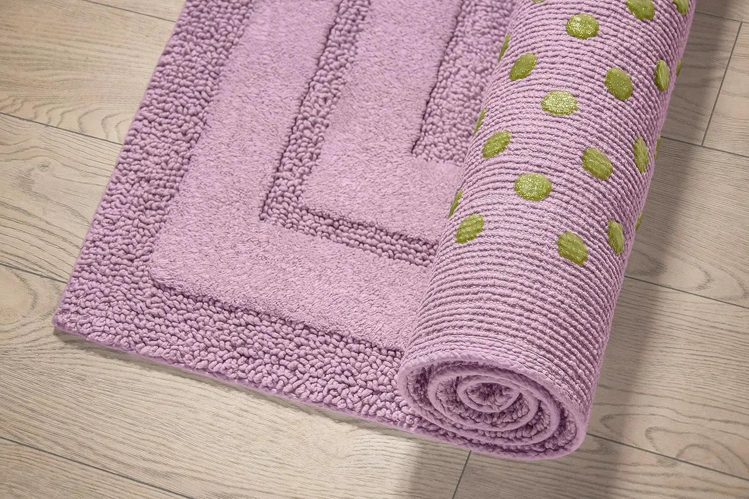 LAVANDA Luxury Anti-Skid Tufted Cotton Floor Mat - Exquisite Comfort for Living & Bath Area - Slip-Resistant & Plush Design - Elevate Your Home with Italian Elegance! - grahsajja