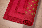 CARMINIO Luxury Anti-Skid Tufted Cotton Floor Mat - Exquisite Comfort for Living & Bath Area - Slip-Resistant & Plush Design - Elevate Your Home with Italian Elegance! - grahsajja
